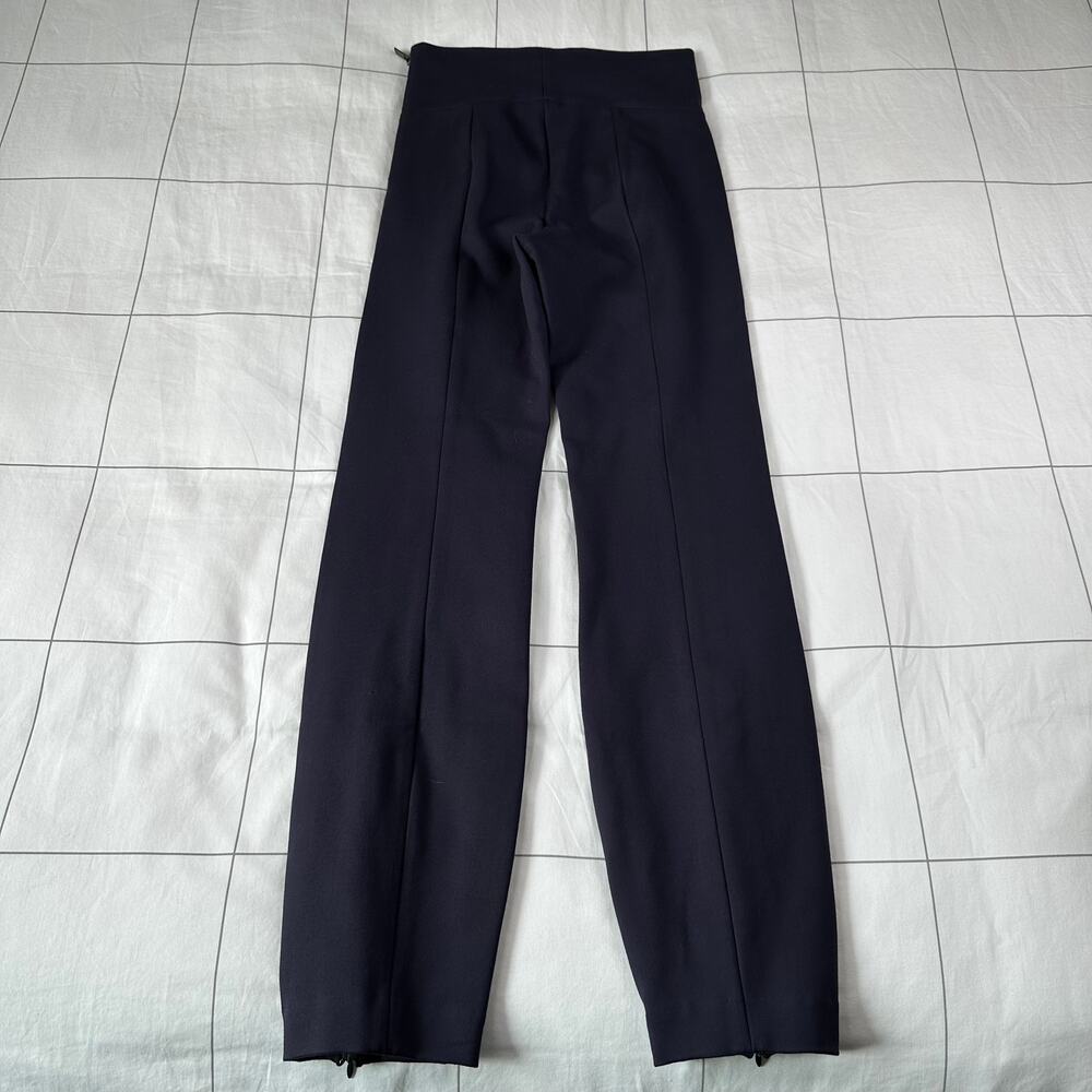 Good American Pants Womens 0 Navy Blue Ponte Knit Boss Stretch High Rise Skinny - Picture 3 of 13